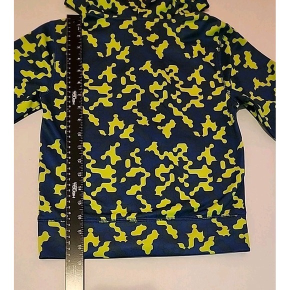 Under Armour Hoodie Digital Camo Logo Full Zip Sweatshirt Blue Green Youth Sz 6 - Picture 10 of 12